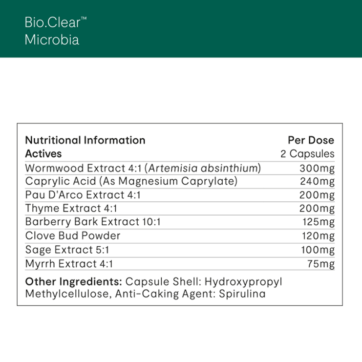 Bio.Clear Microbia 60 Capsule - obrazek 3