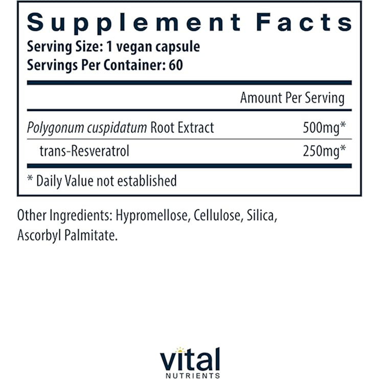 Vital Nutrients Resveratrol - obrazek 3